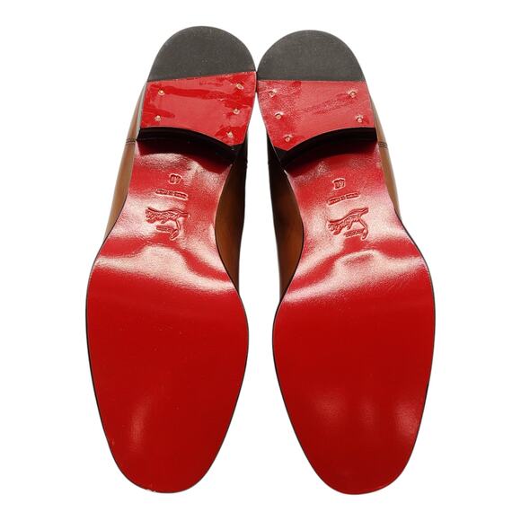 Christian Louboutin Antonio Chelsea Leather Boots - Brown - EU 40 / US 7 $1350 - Picture 6 of 8